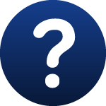 image of a question mark that links to frequently asked questions and answers