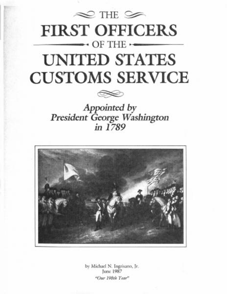 Cover of The First Office of the United States Customs Service