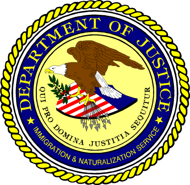 Dept. of Justice INS seal