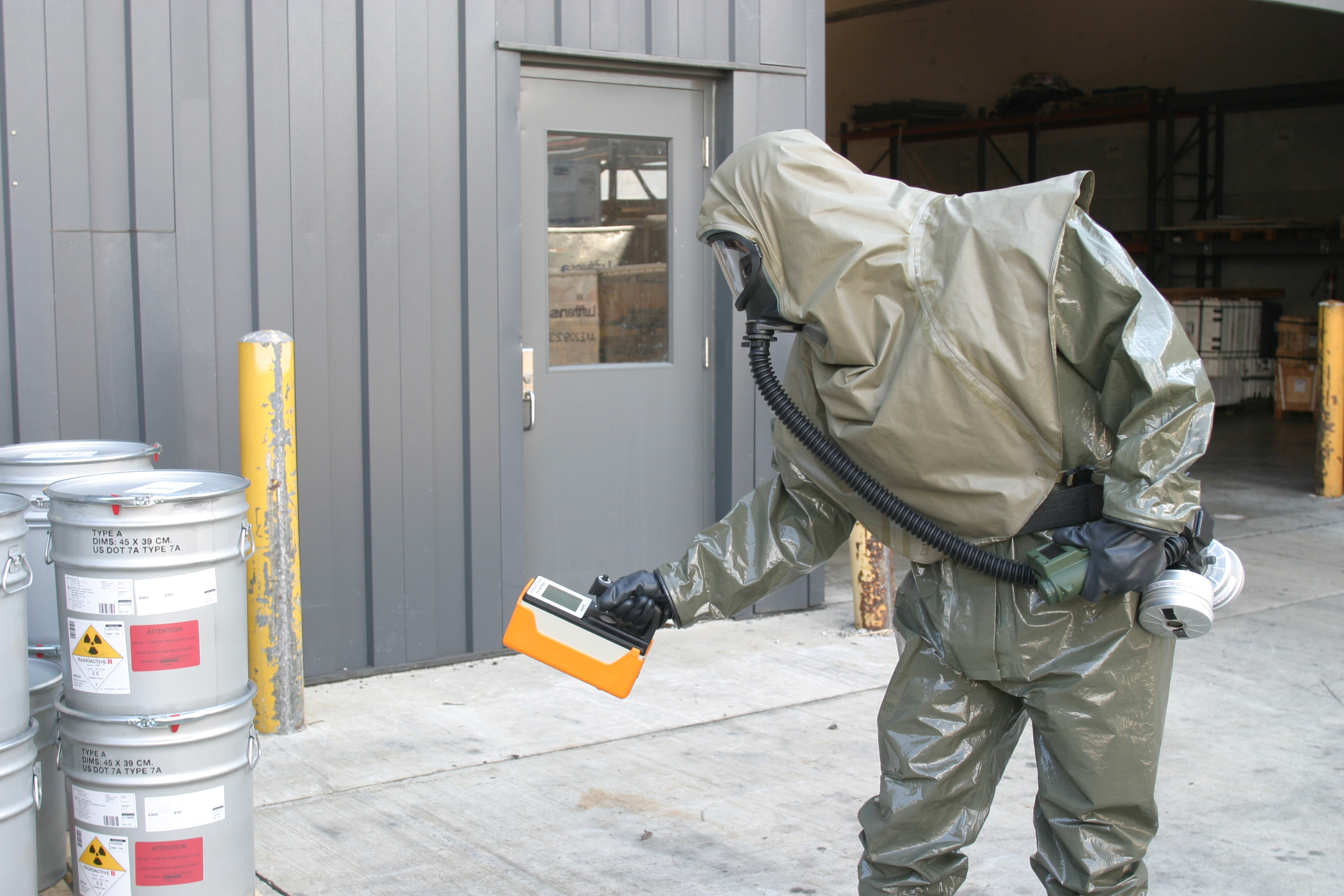Customs and Border Protection has the capability to check and evaluate hazardous materials.