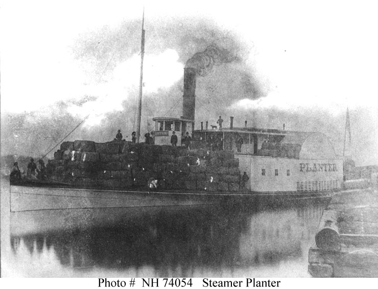The Planter before it was retrofitted as a gunboat.