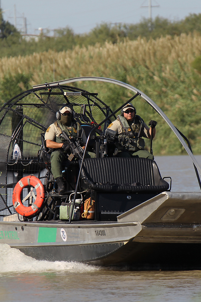 Air boats are ideally suited to handle the shallow depths of many parts of the Rio Grande River.