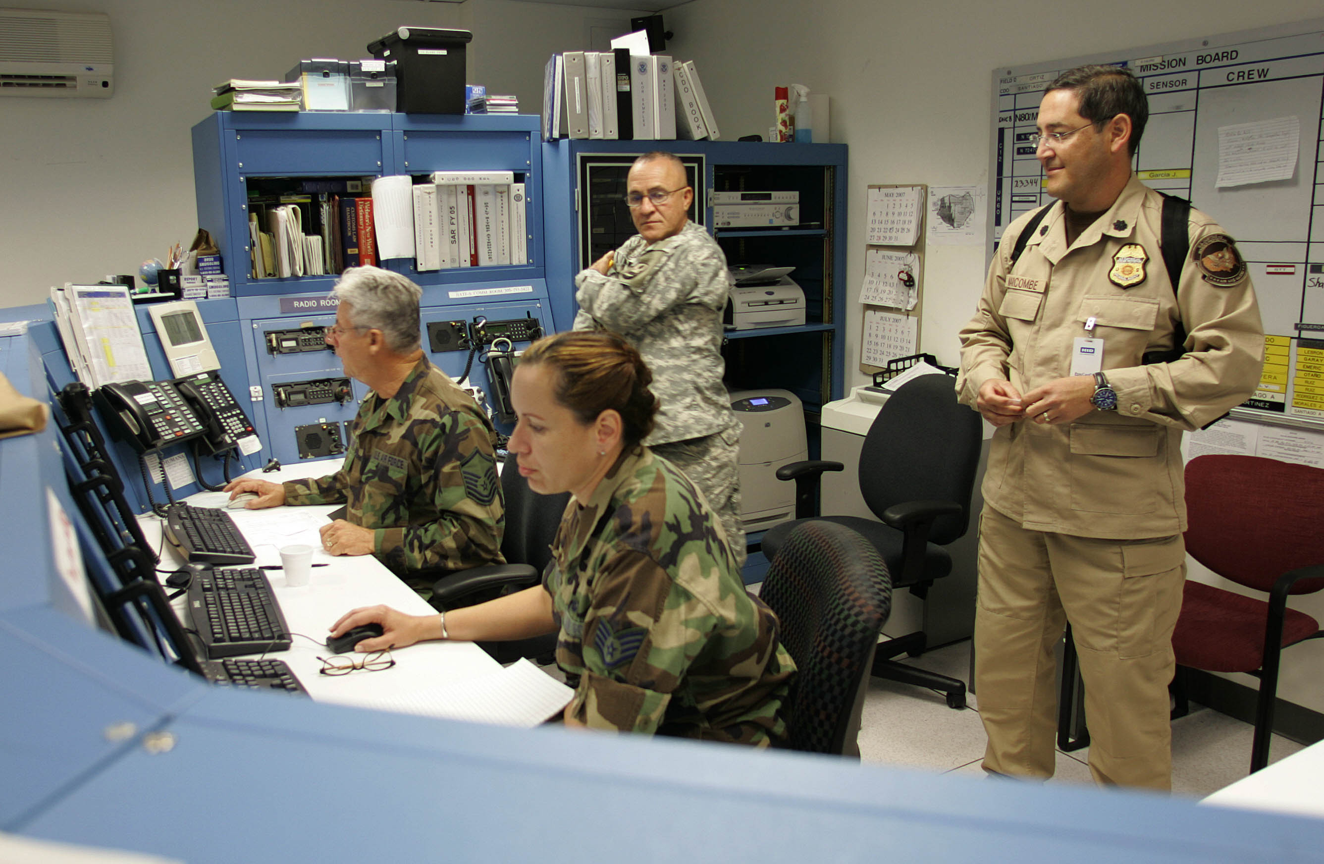 Customs and Border Protection works side by side with interagency partners at the Caribbean Air and Marine Operations Center.