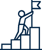 Person Climbing a Stairs Icon