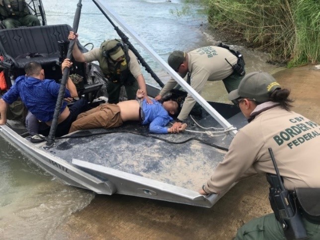 Border Patrol performs water rescue