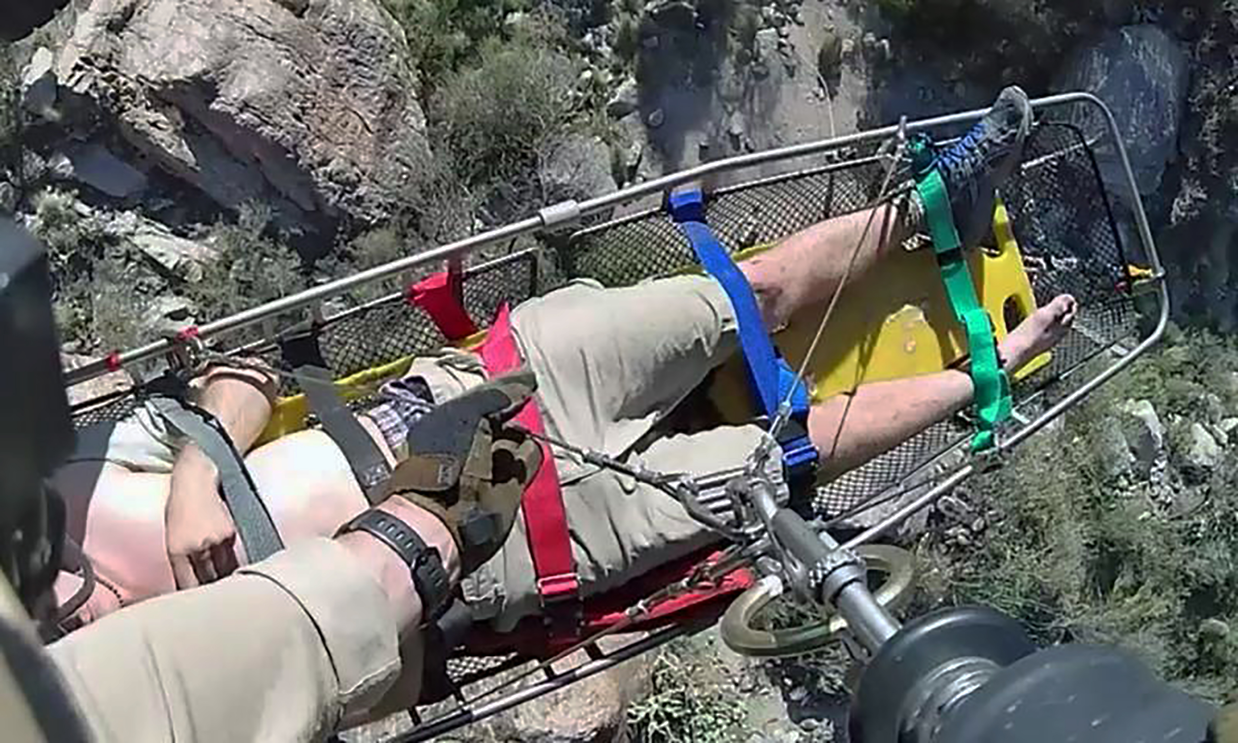 A hiker in medical distress was rescued by a CBP helicopter crew. 