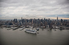 Cruise Boat Arriving in New York