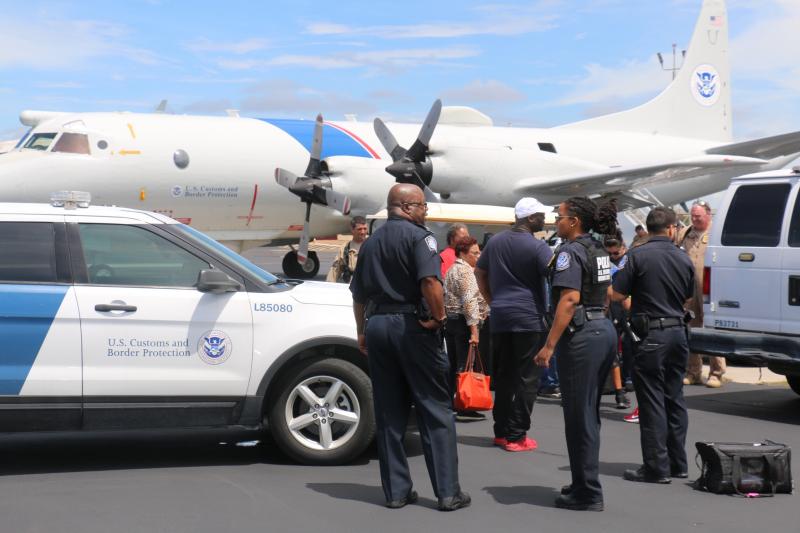 U.S. Customs and Border Protection (CBP) Air and Marine Operations aircrews and CBP officers in Homestead at the Miami Air and Marine Branch in Homestead making final preparations in advance of Hurricane Dorian. 