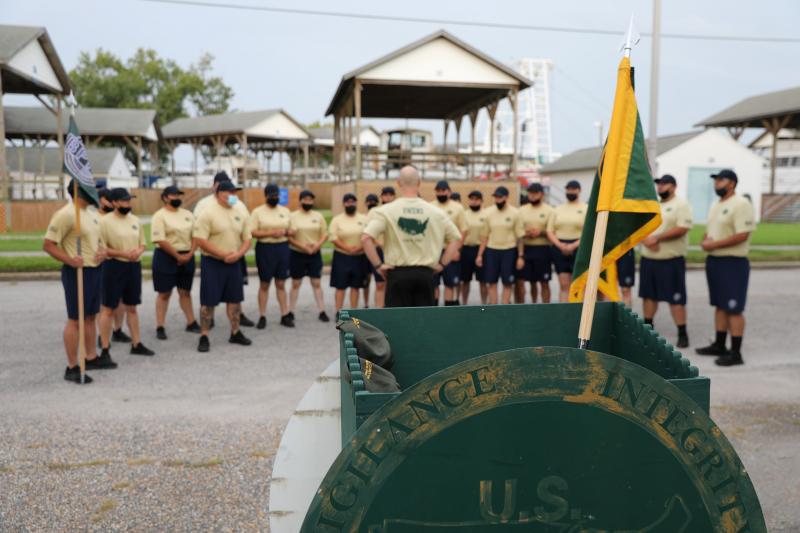 Border Patrol Processing Coordinators in training camp
