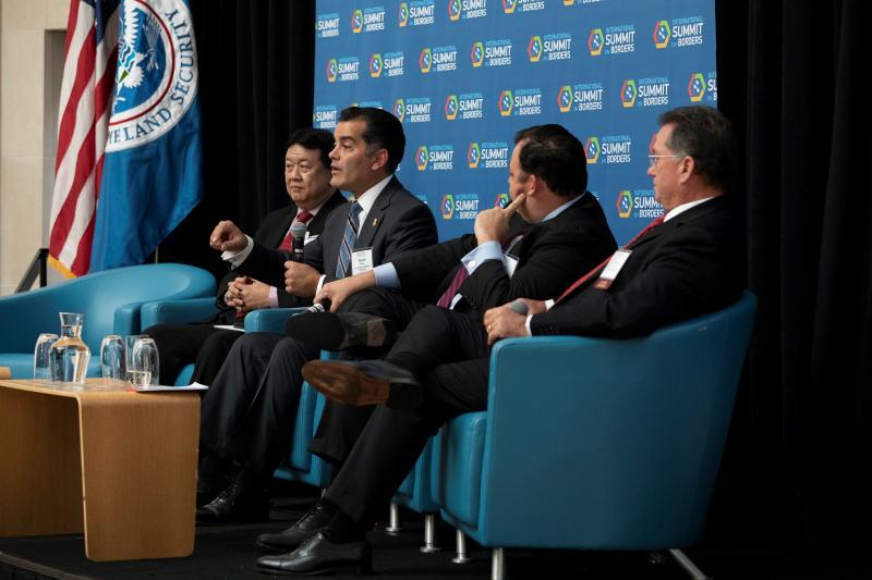 CBP Deputy Commissioner Robert Perez discussed the changing demographics of those entering the U.S. illegally during a panel discussion at the International Summit on Borders. Photo by Donna Burton