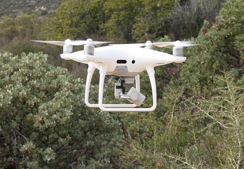 Drone flying test flights