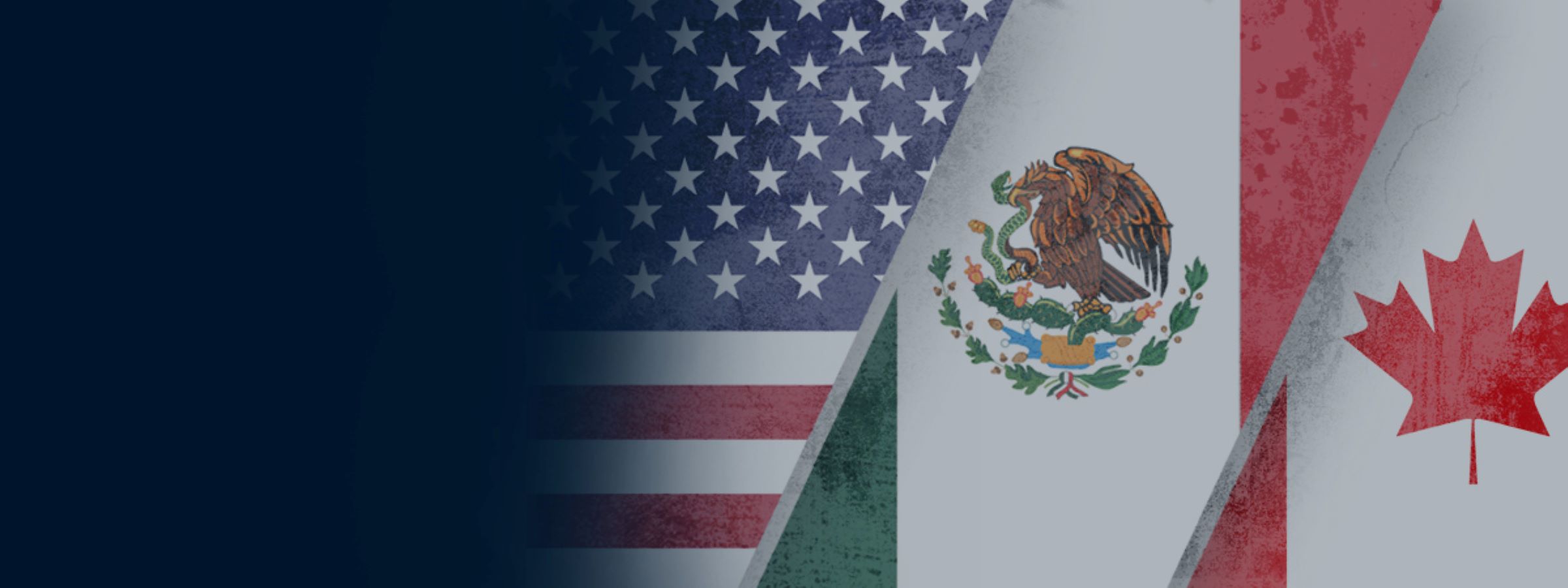 Graphic of the U.S., Mexico and Canada flags