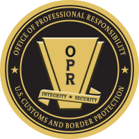 Seal Office of Professional Responsibility U.S. Customs and Border Protection: OPR - Integrity, Security