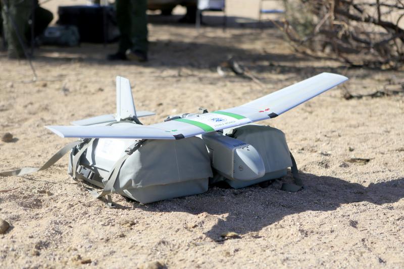 A small unmanned aircraft ready to be tested in the desert near Tucson, Arizona. CBP photo