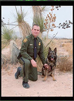 Border Patrol Agent Richard Goldstein and his K9 Partner