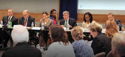 Photo of Commissioner Kerlikowske and other key CBP leaders