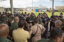 Acting Commissioner McAleenan addresses staff in Puerto Rico