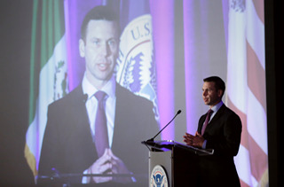 CBP Deputy Commissioner Kevin K. McAleenan shares what lies ahead in CBP’s future with nearly 900 attendees at the 2016 East Coast Trade Symposium on Dec. 2.