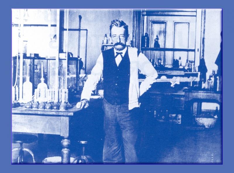 Circa 1906, Chemist Henry Howell stands in the laboratory in the New Orleans Custom House, which was established in 1899. Photo courtesy of CBP