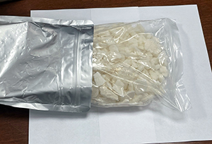 U.S. Customs and Border Protection officers at Washington Dulles International Airport intercepted a 70-pound load of a newer cathinone analogue with effects similar to amphetamine from China on June 26, 2023, that was destined to an address in Washington, D.C.