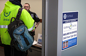 U.S. Customs and Border Protection opened the nation's first Global Entry Enrollment on Departure office at Washington Dulles International Airport on February 12, 2024.
