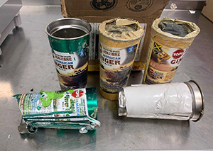 U.S. Customs and Border Protection officers in Cincinnati, Ohio, in New York City, and in Philadelphia intercepted four shipments of cocaine from Jamaica that similarly concealed the cocaine inside the insulated walls of four thermos cups. The combined seizures weighed more than 2.5 pounds and had a street value of about $70,000.