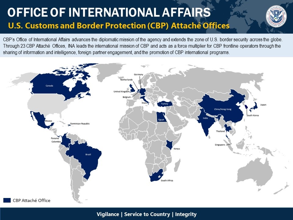 Office of International Affairs Overseas Footprint