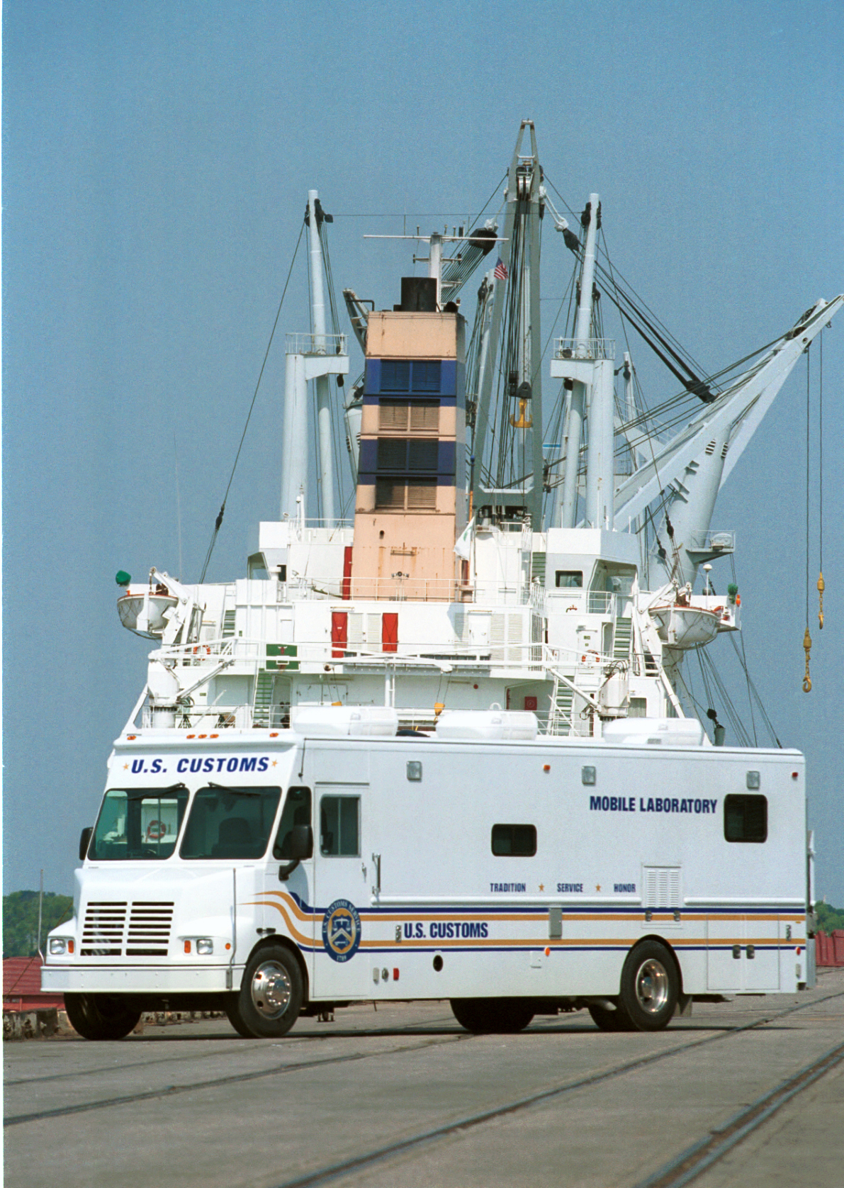 CBP can use a mobile laboratory when needed at port of entries around the U.S.