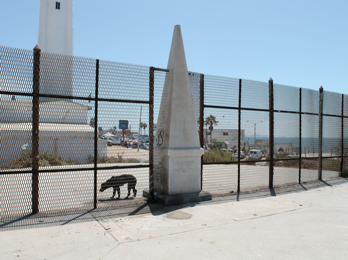 Monument No. 258, situated between the western boundaries of the U.S. and Mexico.