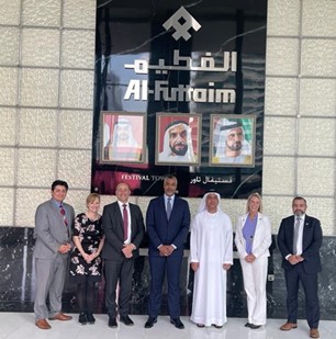 Saunders met with the Director General of UAE Federal Customs in Dubai 