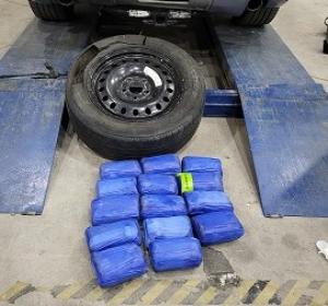 Fentanyl load located in spare tire.