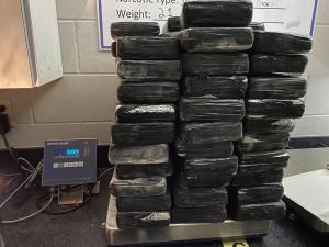 Packages containing 163 pounds of cocaine seized by CBP officers at Del Rio Port of Entry.