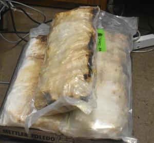 Packages containing nearly 30 pounds of methamphetamine seized by CBP officers at Brownsville Port of Entry.