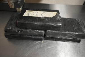 Packages containing nearly 12 pounds of cocaine seized by CBP officers at Brownsville Port of Entry.