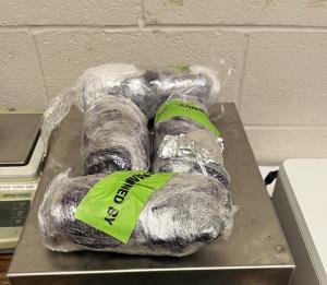 Packages containing methamphetamine from a seizure of nearly 101 pounds of methamphetamine seized by CBP officers at Brownsville Port of Entry.