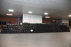 Packages containing 4,466 pounds of marijuana seized by CBP officers at World Trade Bridge.