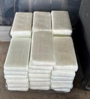Packages containing more than 98 pounds of cocaine seized by CBP officers at Pharr International Bridge. 