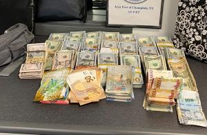 More than $230,000 in undeclared currency discovered by CBP officers at the Champlain, N.Y. Port of Entry.