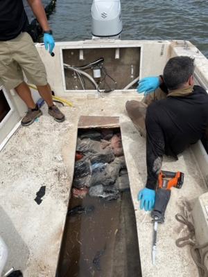 339 Bricks of cocaine found concealed in a vessel