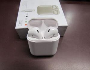 Counterfeit earbuds seized as an Intellectual Property Rights violation, in Lewiston, New York.