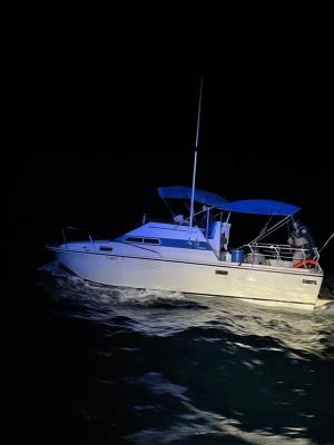 •	On Sunday, July 3, at about 1:50 p.m., a crew aboard a CBP Air and Marine Operations boat stopped a recreational boat off shore, just west of Point Loma, with 12 people on board.  