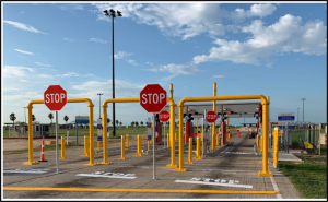 Low Energy Portal system at the Anzalduas international port of entry in Mission, Texas.