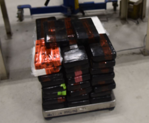 Packages containing nearly 121 pounds of cocaine seized by CBP officers at Juarez-Lincoln Bridge.
