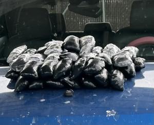 Packages containing nearly 36 pounds of methamphetamine seized by CBP officers at Eagle Pass Port of Entry.