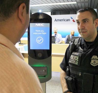 CBP Officer answers a passenger’s questions.