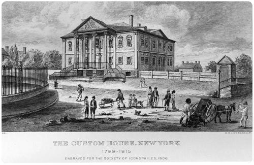 New York Custom House engraving.