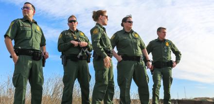 Border Patrol Carla Provost looks out over an area where the primary border barrier replacement will be placed Imperial Beach