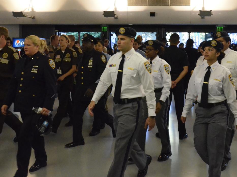 Explorers stay sharp and march in formation