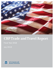 Cover of CBP Trade and Travel Report FY18