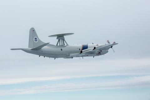 An Air and Marine Operations P-3 Airborne Early Warning aircraft